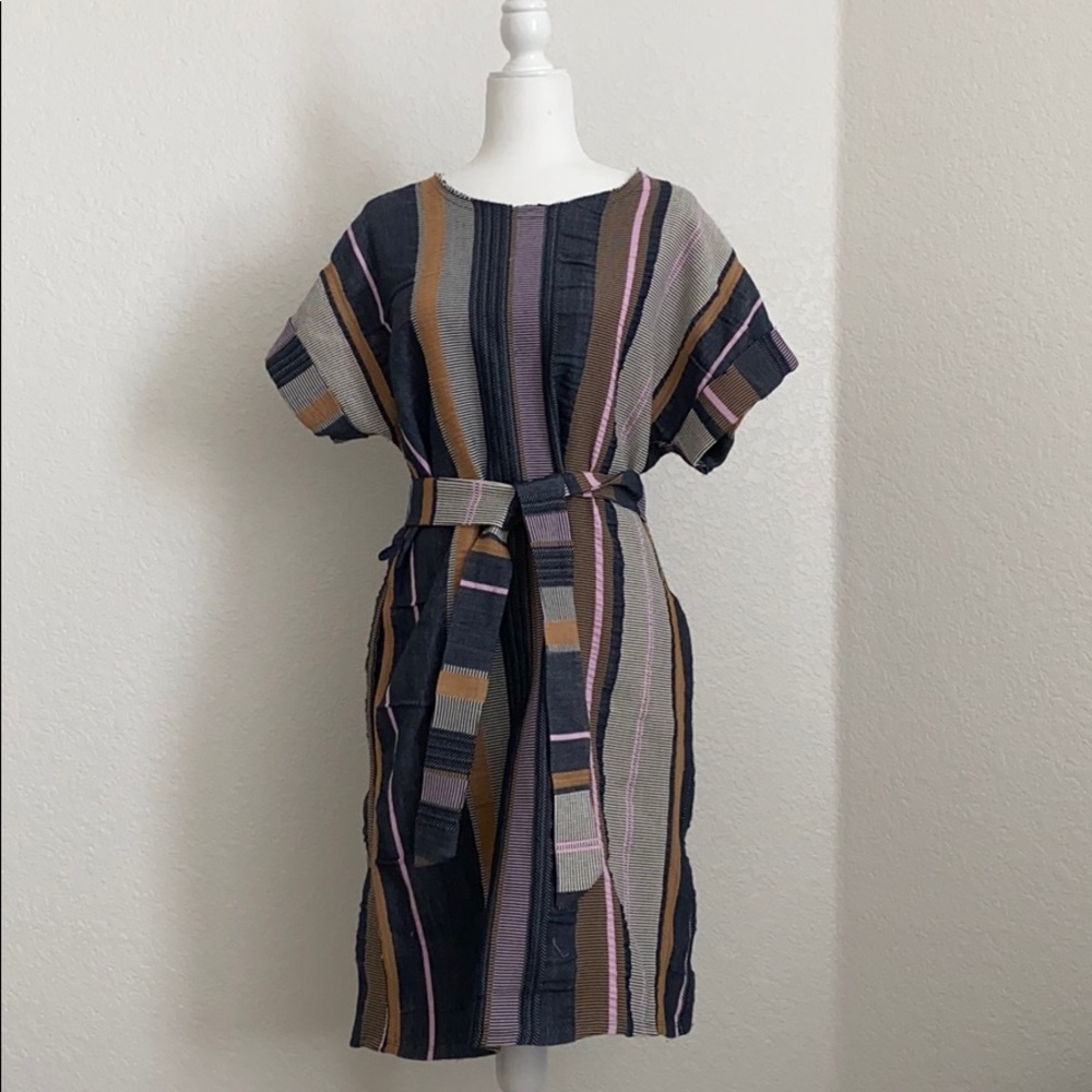 Anthropologie Belted Dress Size S